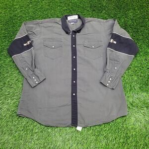 Vintage 90s Western Pearl-Snap Shirt XL 17.5 26x30 Baggy